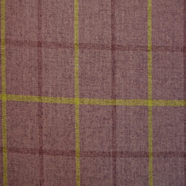 Lana Window Pane Fabric Col Purple